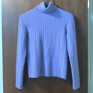 J.Crew Merino wool and cashmere lilac sweater